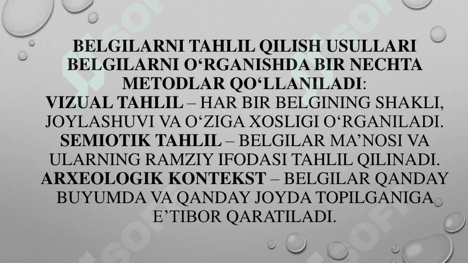 Darban sopol tepa topilgan pitnagirafik belgilar 8
