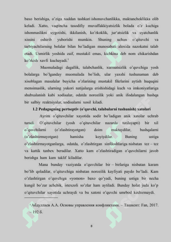 GURUH ICHIDAGI NIZOLAR VA ULARNI BOSHQARISH USULLARI. 8
