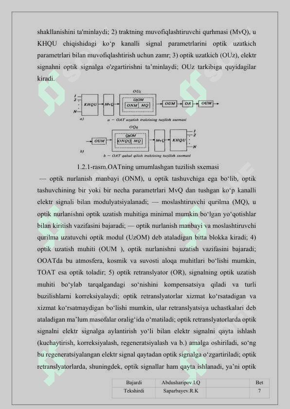 UZINFOCOM MCHJ korxonasini optik aloqa tarmog’ini taminlash 7