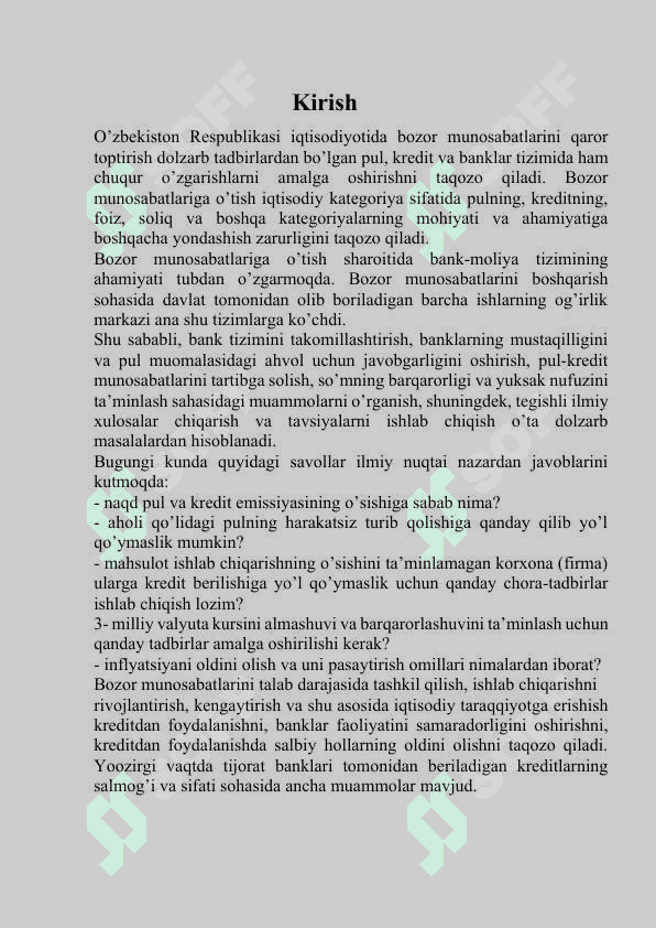 Pul , kredit va bank tizim 3
