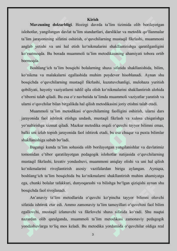 Boshlang‘ich sinflarda muammoli ta’lim metodikasining qo‘llanilishi 3