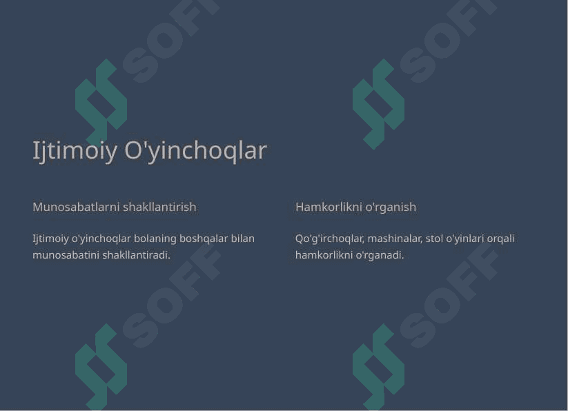 Bolaning Rivojlanishida O'yinchoqlarning O'rni 4