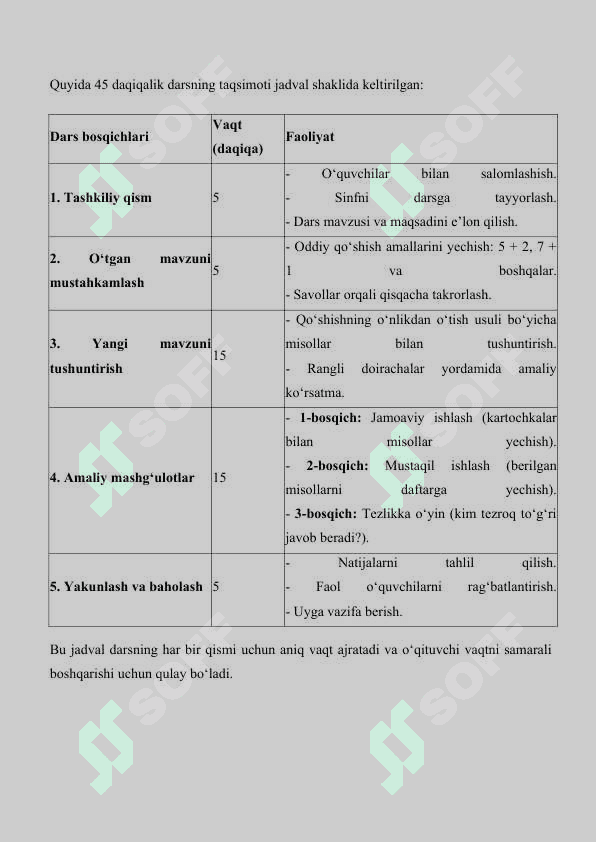 1 sinf matematika  Bir xonali sonlarni o’nlikdan o’tib qo’shish 3