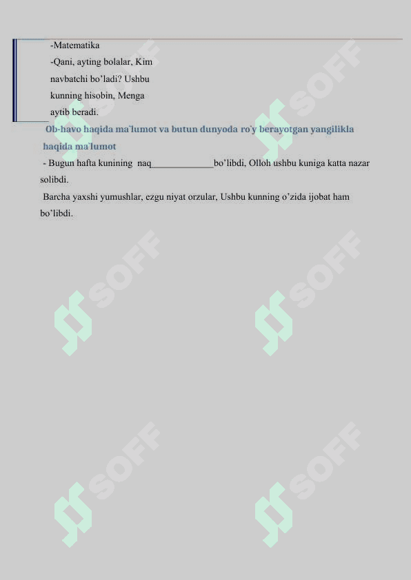 2-sinf matematika Nolning xossalari 3