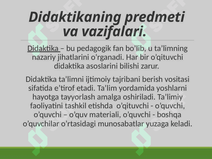 Pedagogika fanining maqsad va vazifalari 4