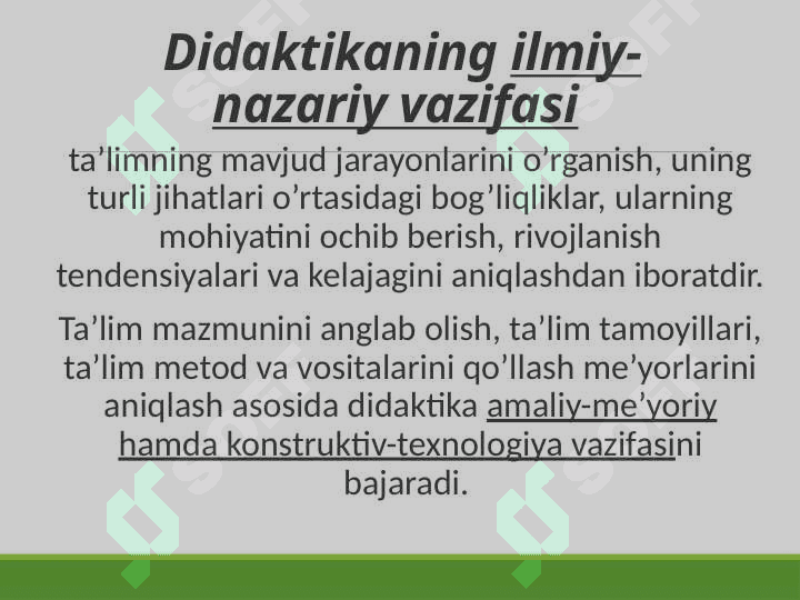 Pedagogika fanining maqsad va vazifalari 7