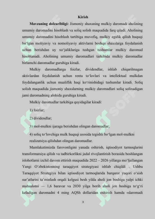 Jismoniy shaxslarning  daromalaridan olinadigan soliq  bo’yicha imtiyozlar 3