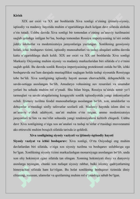XIX asr oxiri – XX asr boshlarida Xiva xonligi 25 2