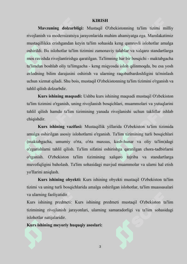 Mustaqil O'zbekiston talim tizimi 2