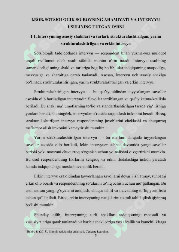 INTERVYU-SOTSIOLOGIK SOʻROVNING BIR TURI SIFATIDA 5