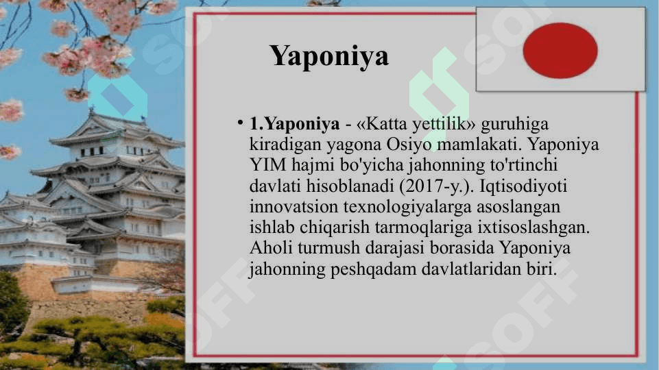 Osiyo mamlakatlarining iqtisodiy rivojlanganligi 4