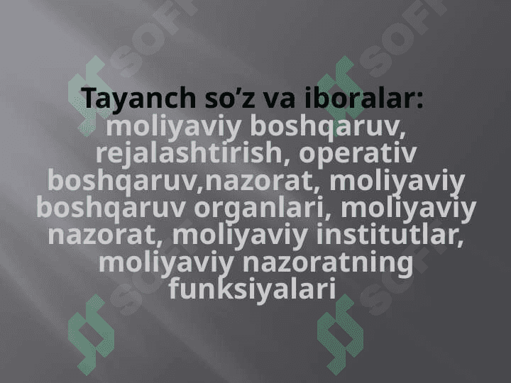 Moliyaviy menejmentning kontseptual asoslari 3