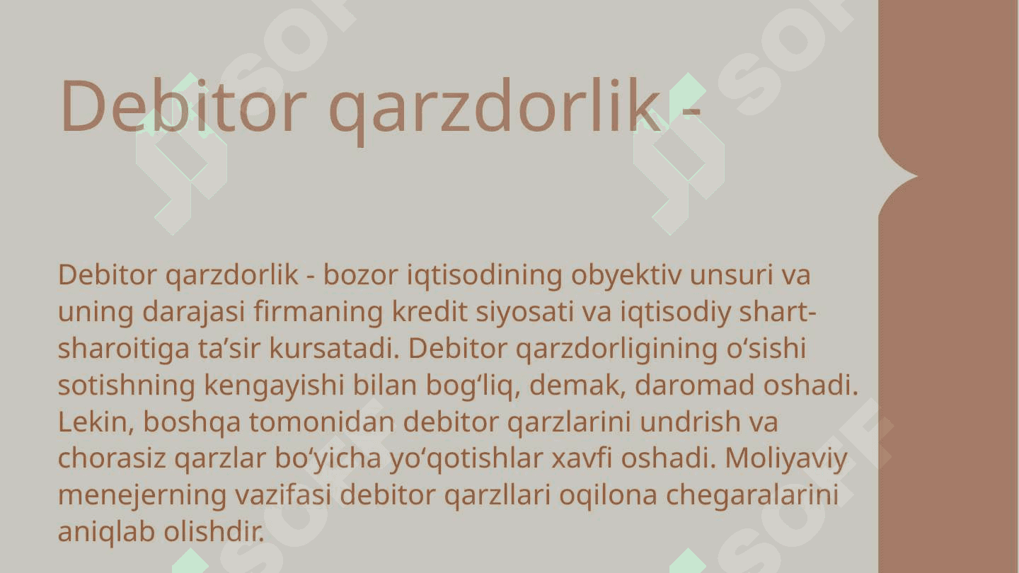 Debitorlik va kreditorlik qarzlarini boshqarish 4