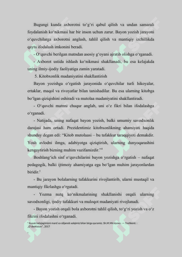 BOSHLANG‘ICH SINF O‘QUVCHILARINI BAYON YOZISHGA O‘RGATISH 4