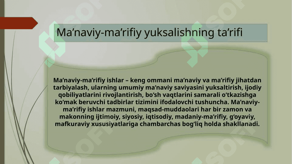 MA`NAVIY-MA`RIFIY YUKSALISH STRATEGIYASINING MOHIYATI 3
