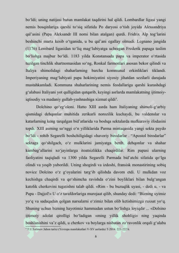 IX-XI asrlarda Germaniya Italiya Ispaniya kurs ishi 6