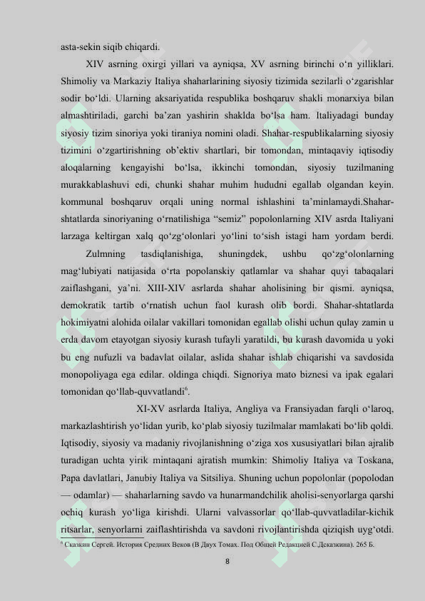 IX-XI asrlarda Germaniya Italiya Ispaniya kurs ishi 8