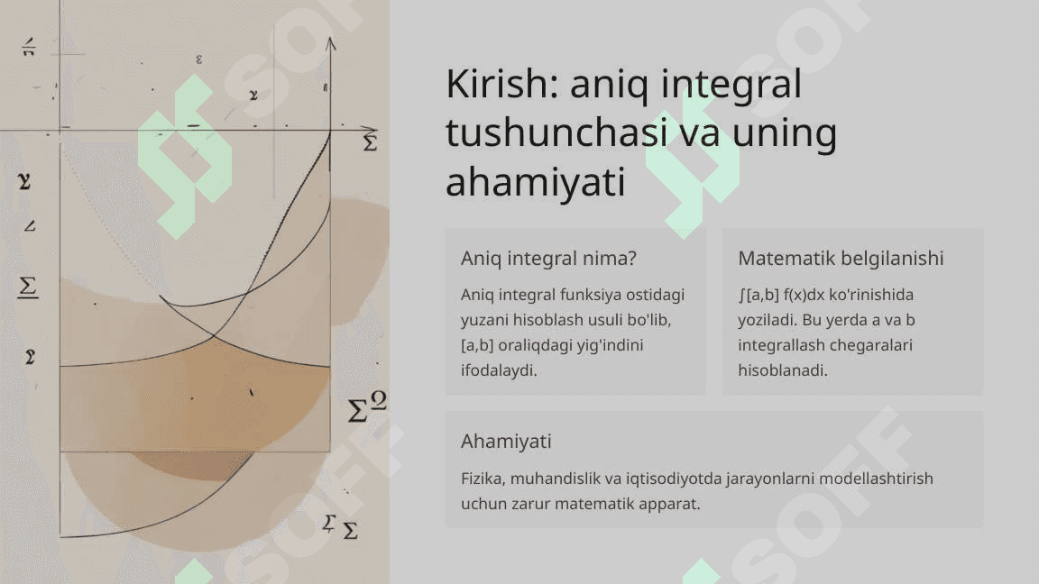 Aniq integral. Nyuton–Leybnis formulasi 3