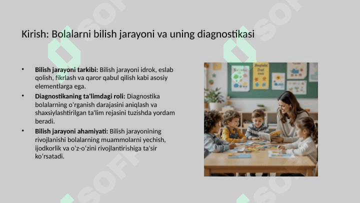 Bolalarning bilish jarayonini rivojlantirish diagnostikasi 3