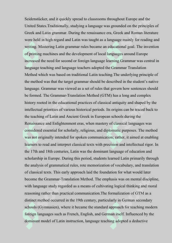 Adapting the Grammar-Translation Method to the Modern Classroom 7