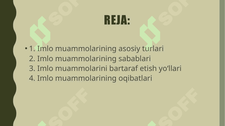 Imlo muammolari 2