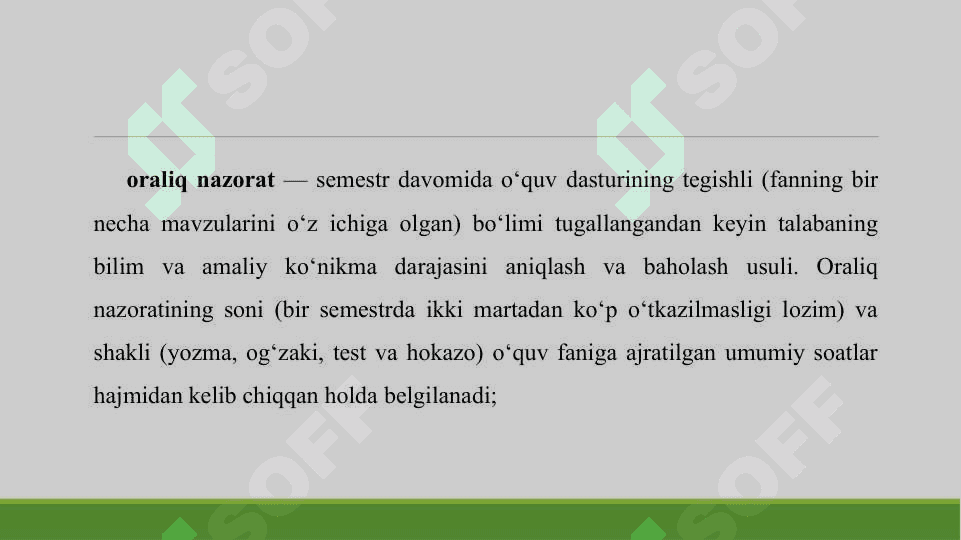 Reyting tizimi ta’lim jarayonining ajralmas qismi sifatida 8