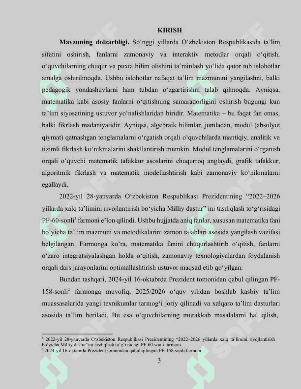Modul qatnashgan tenglamalarni yechish metodikasi 3