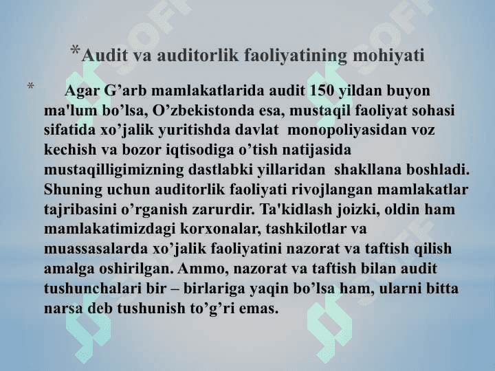 Auditning mohiyati, uning maqsadi va vazifalari 3