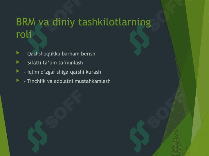 Xalqaro diniy tashkilotlar va barqaror rivojlanish 3