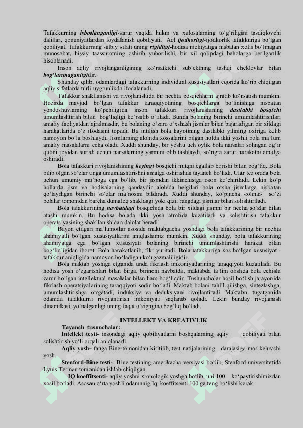 TAFAKKUR INTELEKT VA KERYATIVLIK 8
