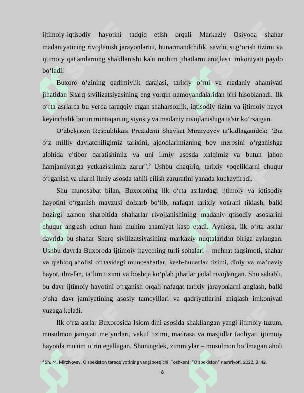 BUXORONING ILK OʻRTA ASRLAR IJTIMOIY-IQTISODIY
HAYOTI. 4