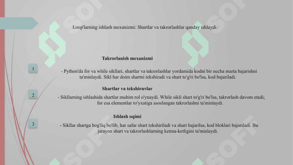 Pythonda for va while sikllari. break va continue operatorlari. else sehrli so‘zi 23.pptx 5