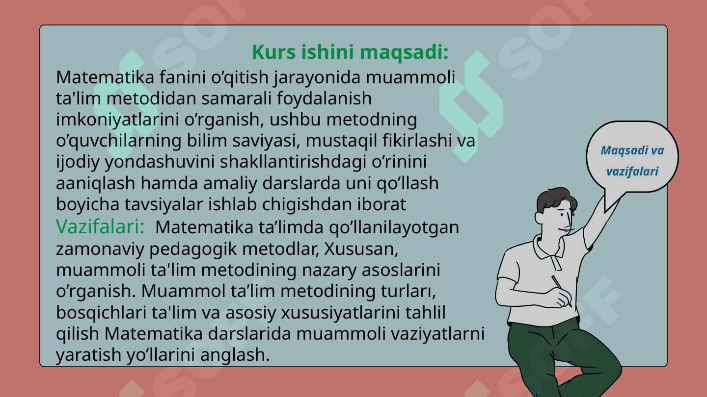 Matematika fanini o'qitishda muammoli ta'lim metodi 5