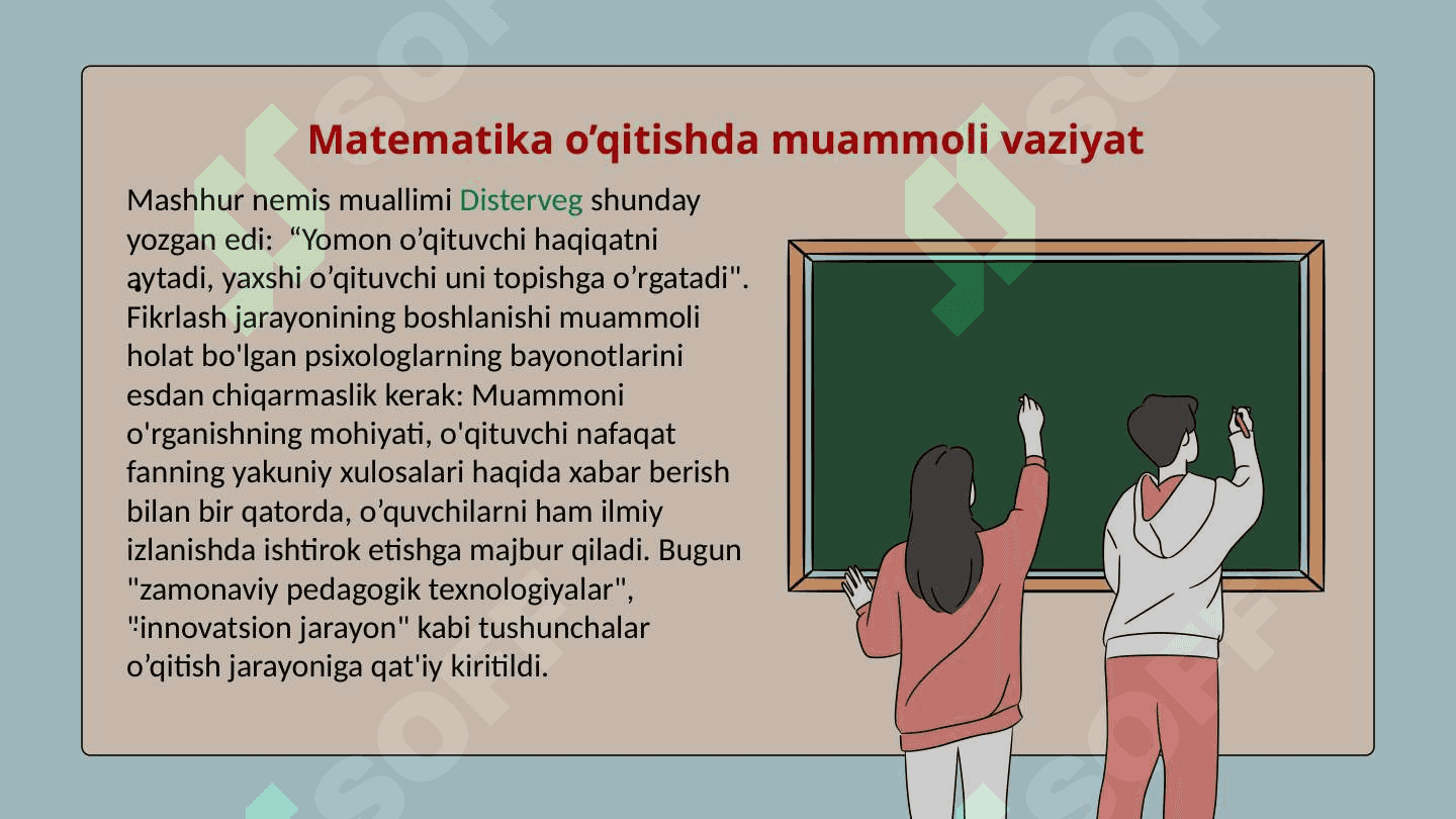 Matematika fanini o'qitishda muammoli ta'lim metodi 6