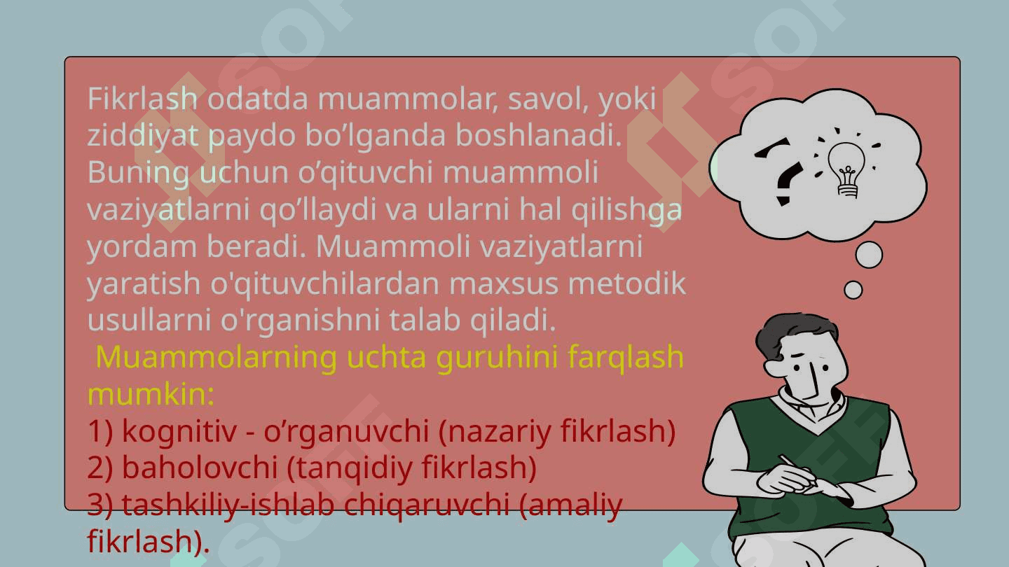 Matematika fanini o'qitishda muammoli ta'lim metodi 8