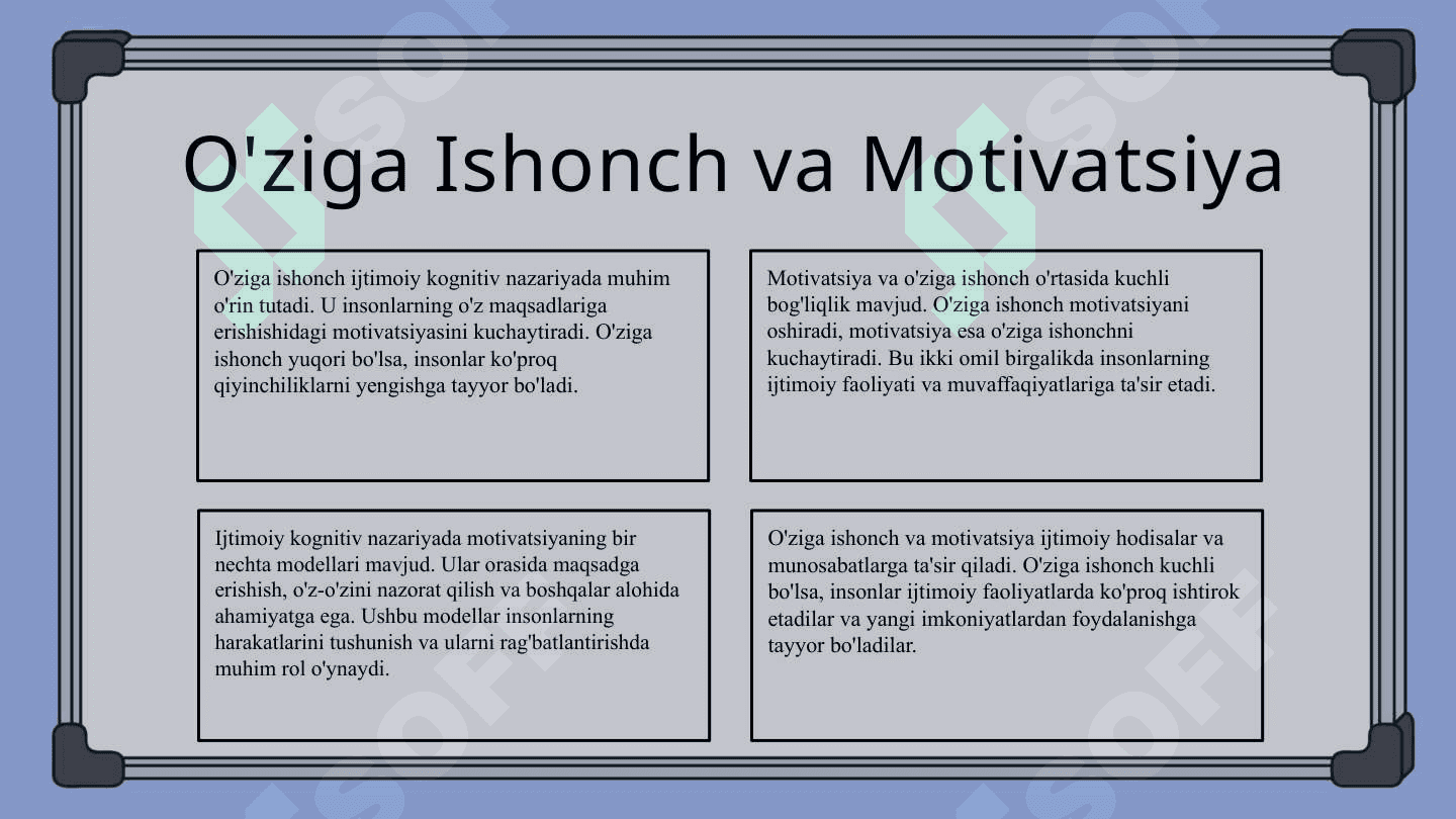 Ijtimoiy kognitiv nazariya 6