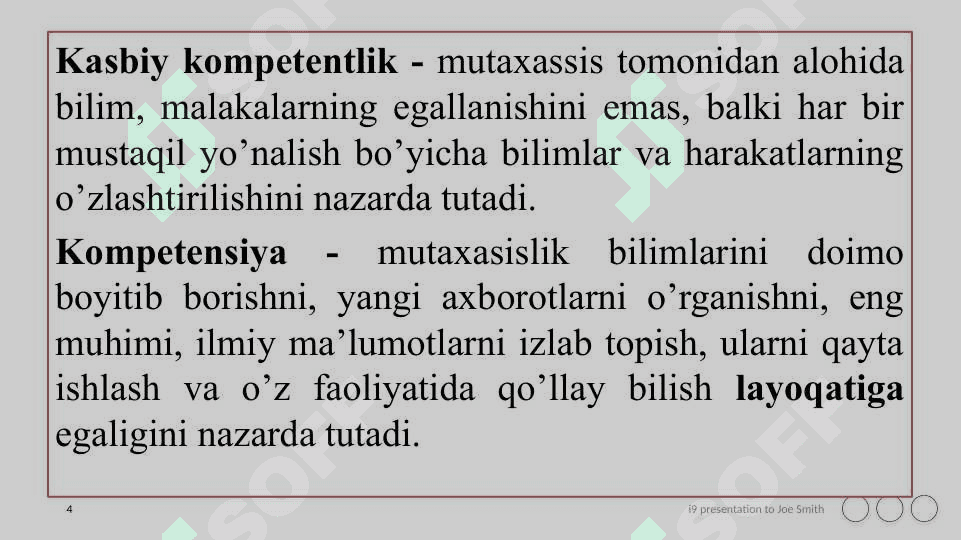 PEDAGOGNING KASBIY KOMPETENTLIGI VA  KREATIV RIVOJLANISHI 4