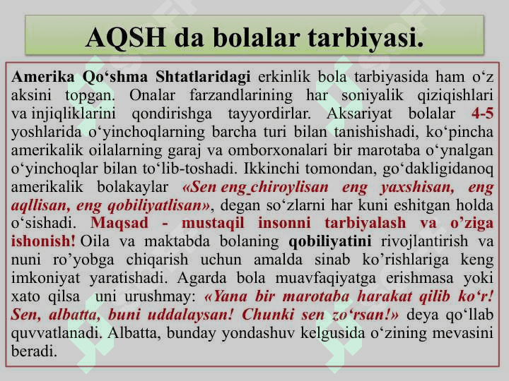 MILLIY VA JAHON TARBIYA KONSEPSIYASI 7