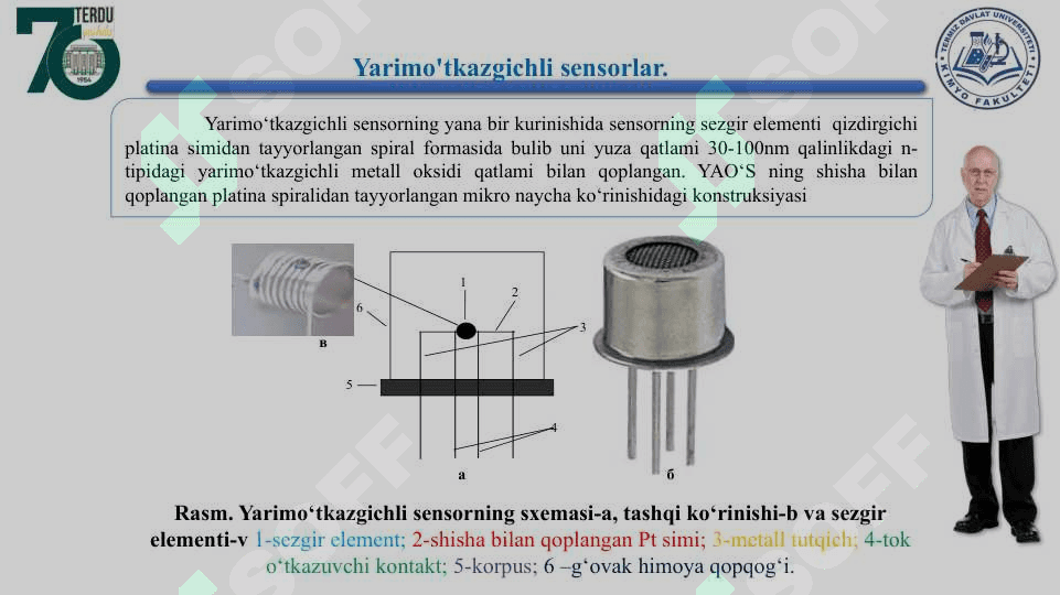 Yarimoʻtgazgichli sensorlar. 5