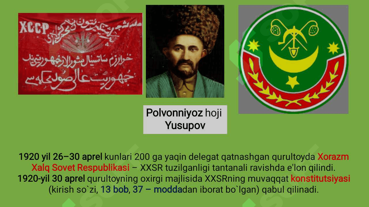 Xorazm va Buxoro amirligining yemirilishi. 6