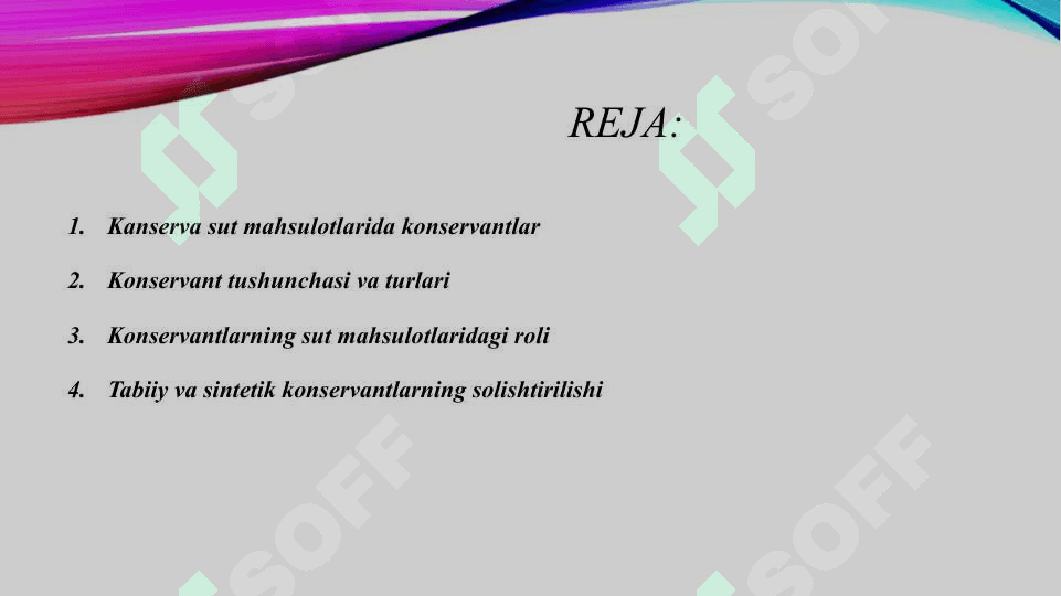 Kanserva sut mahsulotlarini ishlab chiqarishda tabiy va sintetik kanservatlar 2