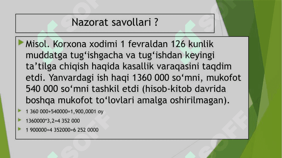 Mehnat va unga haq to’lash hisobi tahlili 4