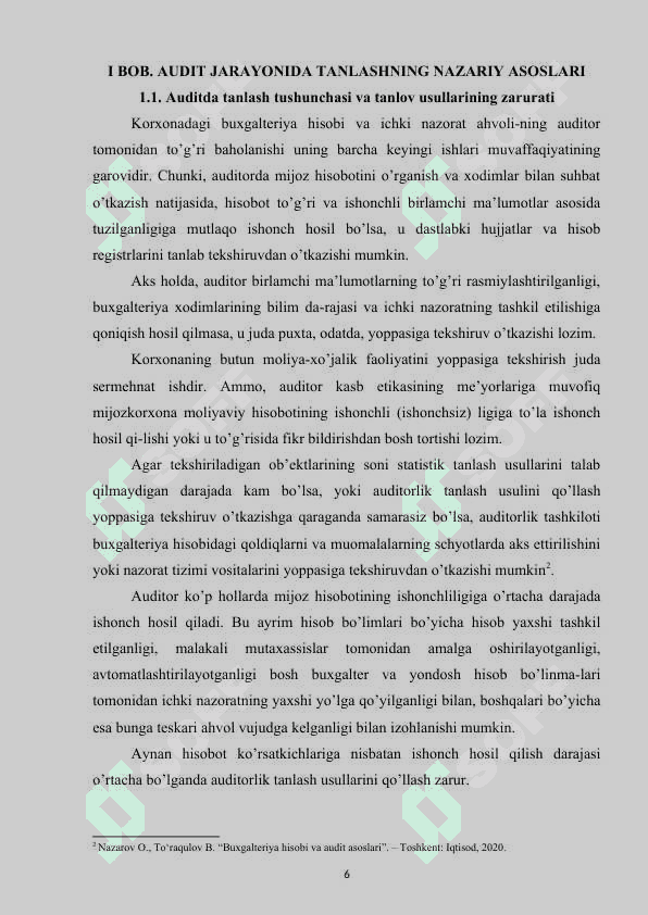 AUDITDA TANLASH VA TANLOV O'TKAZISH USULLARI..doc 5
