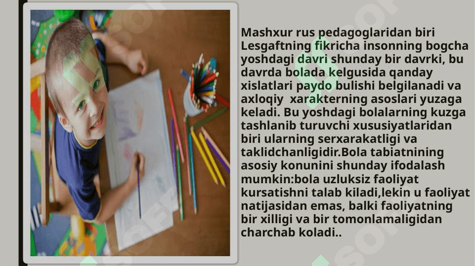 Ilk bolalik davri xususiyatlari 4
