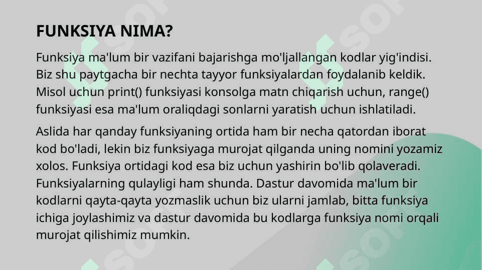 Python-da funksiyalar va modullar: yaratish va ishlatish 2