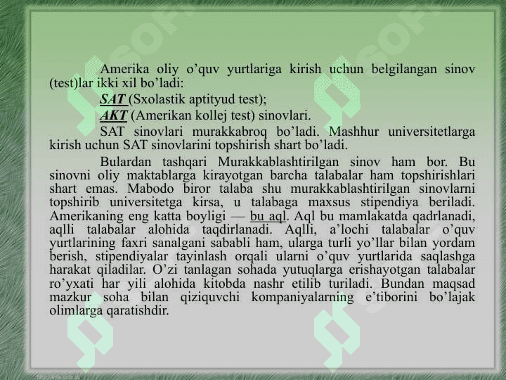 Rivojlangan xorijiy davlatlarda ta’lim tizimi 5