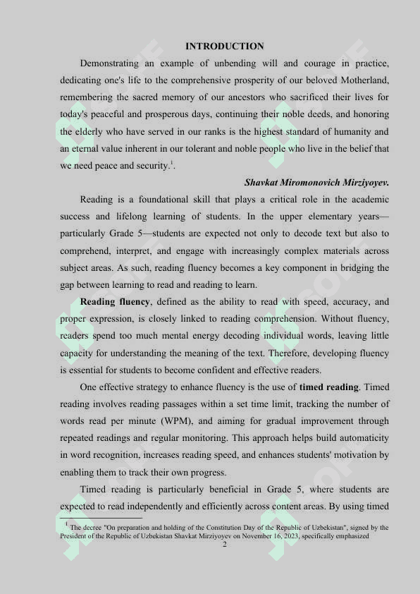 Developing Reading Fluency Using Timed Reading in 5th Grad 2