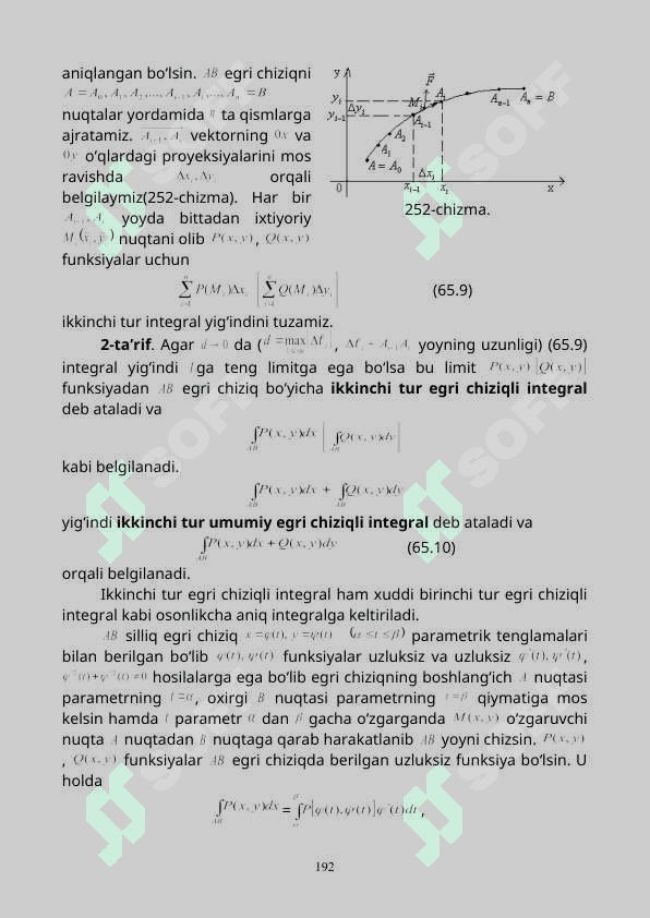 Egri chiziqli integrallar 7