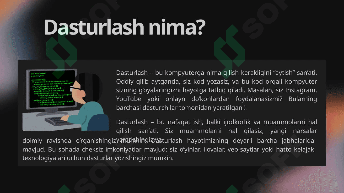 IT va Dasturlash Prezintatsiya 3