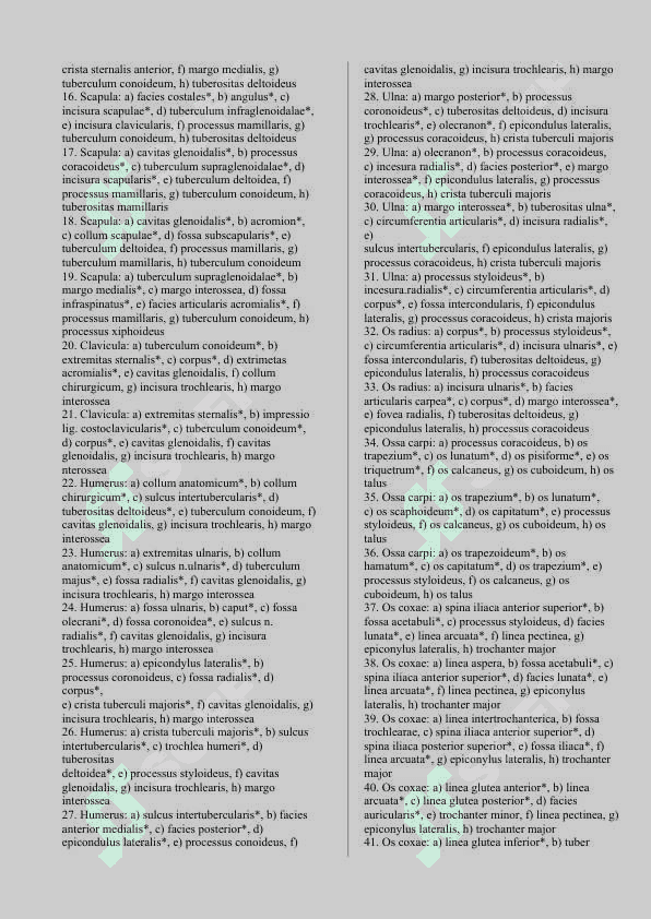 Anatomiya fanidan 1-kurslar uchun test savollari 6